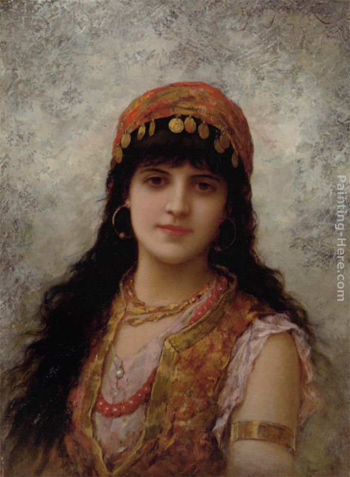 An Oriental Beauty painting - Eisman Semenowsky An Oriental Beauty art painting
